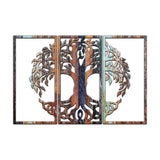 3 Piece Life Tree Color Metal