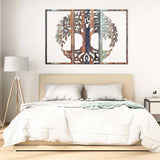 3 Piece Life Tree Color Metal