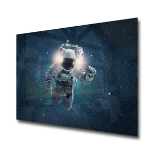 Astronaut Tempered Glass Wall Art