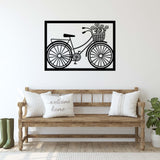 Bicycle Black Metal Decor