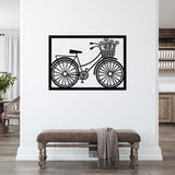 Bicycle Black Metal Decor