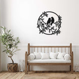 Birds In Love Black Metal Decor