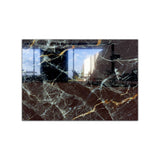 Black Marbel Tempered Glass Wall Art