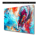 Blue of Fire Tempered Glass Wall Art