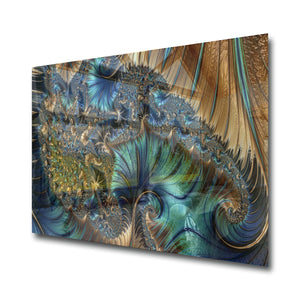 Center Tempered Glass Wall Art