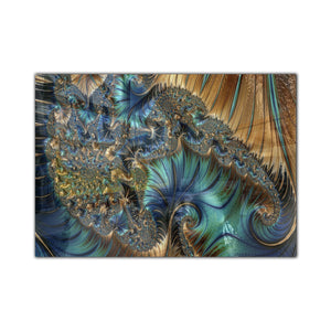 Center Tempered Glass Wall Art