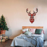 Christmas Deer Color Metal