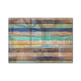 Colorful Wood Tempered Glass Wall Art