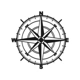 Compass Black Metal Decor