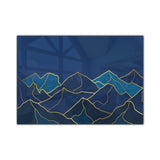 Contour Lines Tempered Glass Wall Art