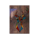 Deer Tempered Glass Wall Art