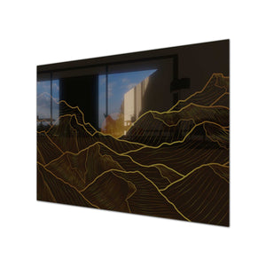 End Of The Day Tempered Glass Wall Art