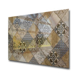 Ethnic Tempered Glass Wall Art