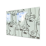 Faces Tempered Glass Wall Art