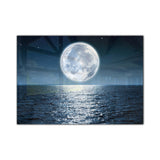 Full Moon Tempered Glass Wall Art