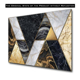 Golden Marble Tempered Glass Wall Art