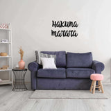 Hakuna Matata M2 Black Metal Decor