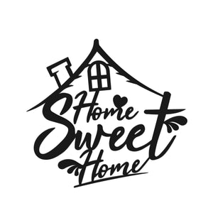 Home Sweet Home Black Metal Decor