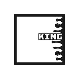 King Black Metal Decor