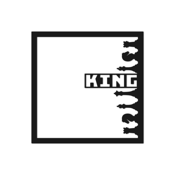 King Black Metal Decor