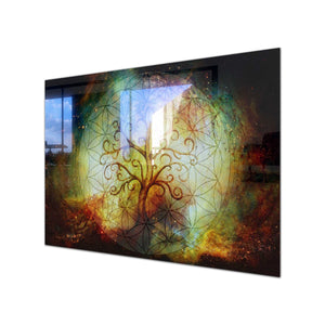 Life Tempered Glass Wall Art