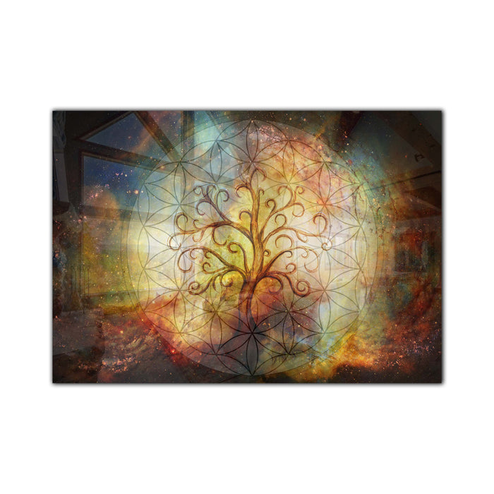 Life Tempered Glass Wall Art