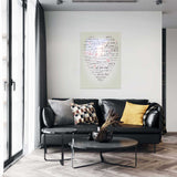 Love Letter Tempered Glass Wall Art