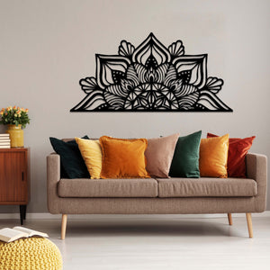 Mandala M1 Black Metal Decor