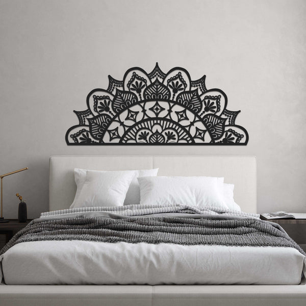 Mandala Veno Black Metal Decor