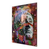 Mask Tempered Glass Wall Art