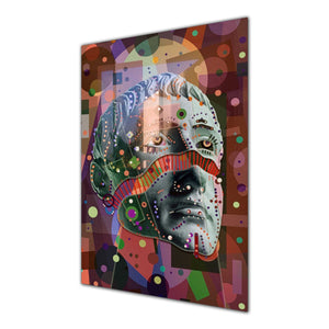 Mask Tempered Glass Wall Art