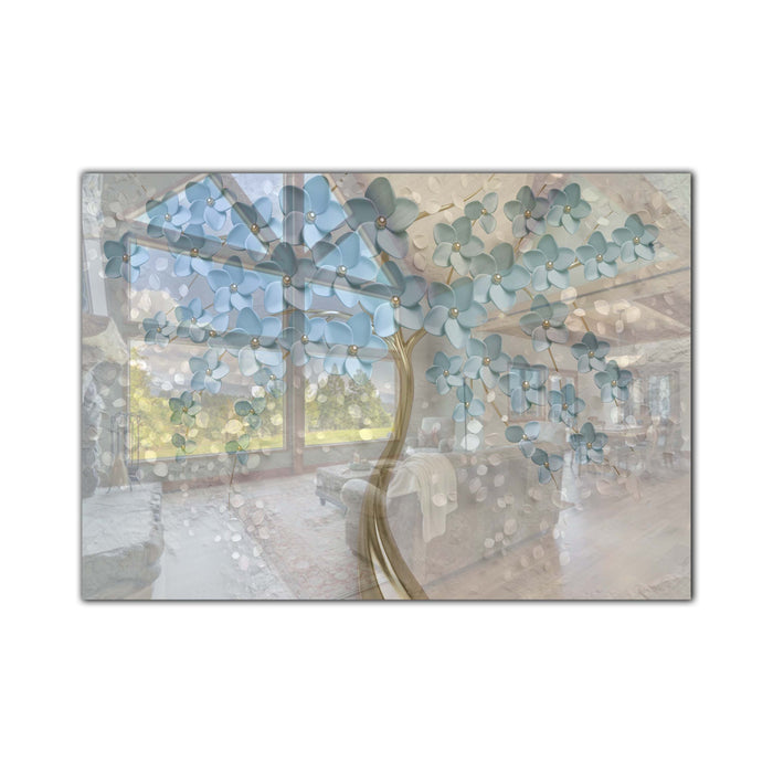 Modern Tempered Glass Wall Art