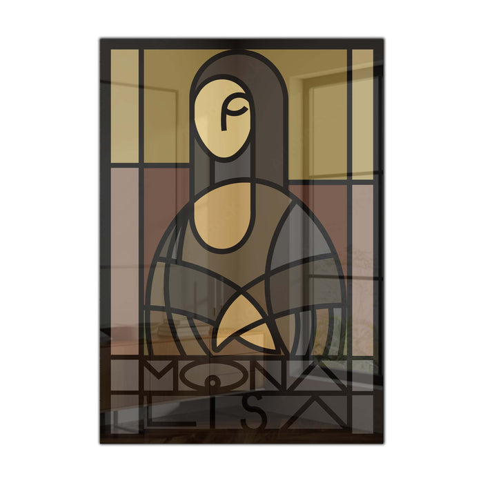 Mona Lisa Tempered Glass Wall Art