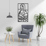 Mona Lisa Black Metal Decor