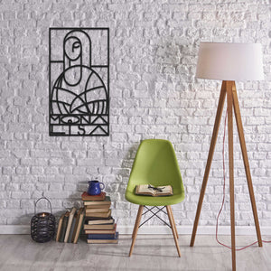 Mona Lisa Black Metal Decor