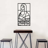 Mona Lisa Black Metal Decor