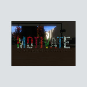 Motivate Tempered Glass Wall Art