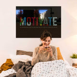 Motivate Tempered Glass Wall Art