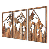 Mountains Color Wood Art