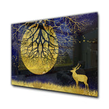 Night View Tempered Glass Wall Art