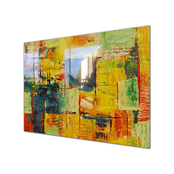 Oil Paint Tempered Glass Wall Art