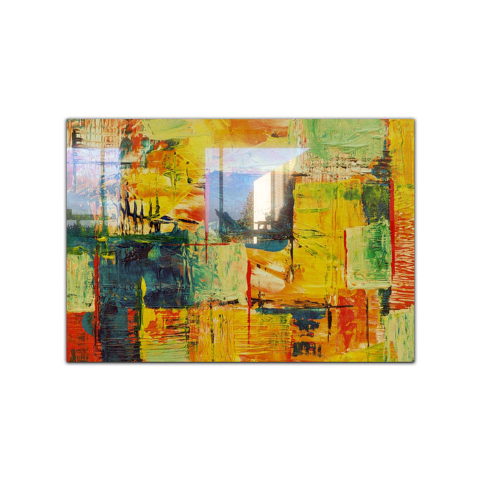 Oil Paint Tempered Glass Wall Art