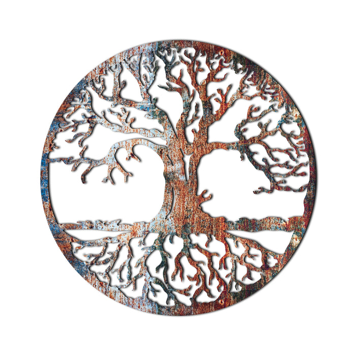 Old Tree Color Wood Art