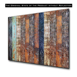 Old Wood Tempered Glass Wall Art