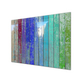 Old Wooden Tempered Glass Wall Art