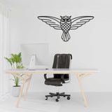 Owl Black Metal Decor