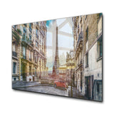 Paris Streets Tempered Glass Wall Art