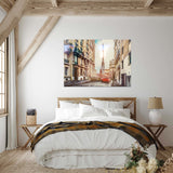 Paris Streets Tempered Glass Wall Art