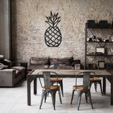 Pineapple Black Metal Decor