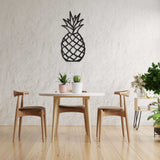 Pineapple Black Metal Decor